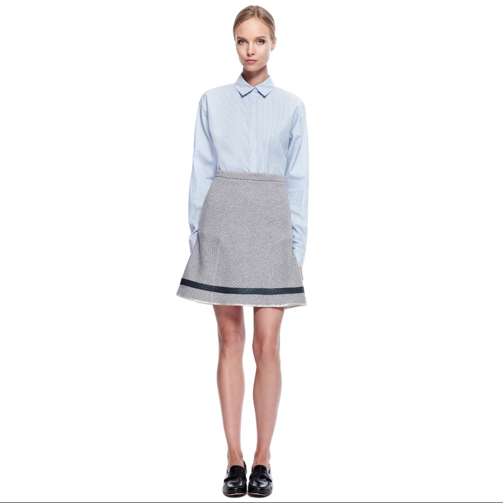 Misha Nonoo Quilted French Terry Skirt
